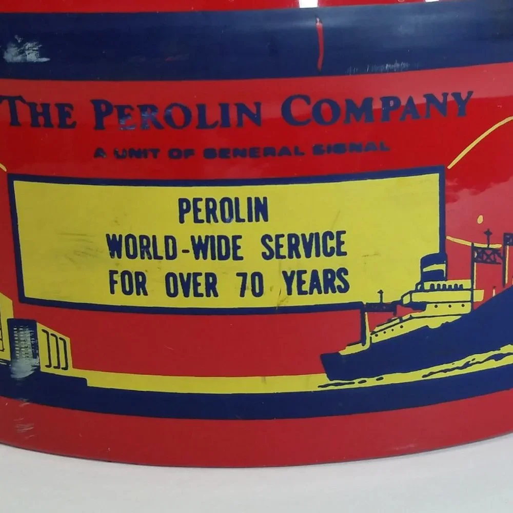 ICE BUCKET- Red Retro Perolin Promotional (Collectible/Man-Cave Decor)